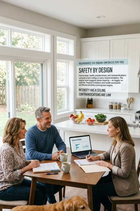 Couple in the kitchen — safety and capacity in everyday life
